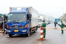 En la puerta fronteriza internacional de Mong Cai en la provincia de Quang Ninh. (Fotografía: VNA)
