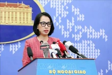 La portavoz del Ministerio de Relaciones Exteriores de Vietnam, Pham Thu Hang. (Fotografía: VNA)