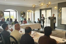 El secretario del Comité provincial del Partido, Tran Duc Thang. (Fotografía: VNA)