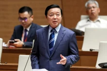 El viceprimer ministro de Vietnam Tran Hong Ha interviene en la cita. (Fotografía: VOV)