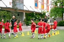 En la academia internacional de fútbol Park Hang-seo. (Fotografía: VNA)