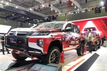 La mayoría de las marcas presentan modelos de carros nuevos en la exposición. (Fotografía: VNA)