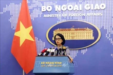 La portavoz del Ministerio de Relaciones Exteriores de Vietnam, Pham Thu Hang (Fotografía: VNA)