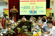 [Foto] Rueda de prensa sobre 42º Campeonato Nacional de Tenis de Mesa del Periódico Nhan Dan