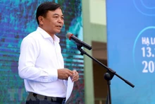 El viceministro de Agricultura y Desarrollo Rural Nguyen Hoang Hiep habla en el acto. (Fotografía: VNA)