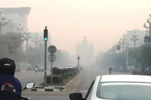 Grave contaminación del aire en Laos.