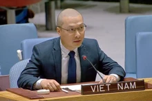 El ministro consejero Nguyen Hoang Nguyen, representante permanente adjunto de Vietnam ante la ONU. (Fotografía: VNA)