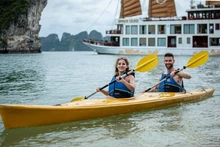 Turistas extranjeros en Vietnam. (Fotografía: VNA)