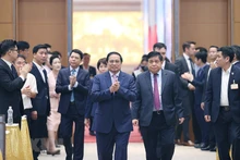 El primer ministro vietnamita, Pham Minh Chinh, participó en la reunión (Fuente: VNA)