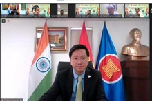 El embajador vietnamita en la India, Nguyen Thanh Hai, en el evento. (Fotografía: VNA)