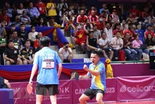 Los jugadores vietnamitas Dinh Anh Hoang y Tran Mai Ngoc (Fotografía: VNA)