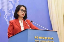 La portavoz del Ministerio de Relaciones Exteriores de Vietnam, Pham Thu Hang. (Fotografía: VNA)