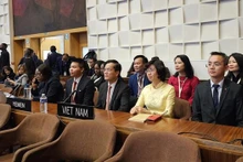 La delegación vietnamita en la sesión. (Fotografía: VNA)