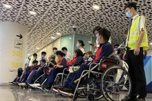 El equipo vietnamita a los Juegos Paralímpicos de Asia 2023 en Hangzhou, China. (Fotografía: VNA)