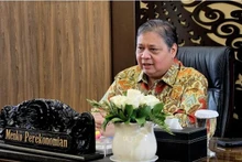 El ministro coordinador de Asuntos Económicos de Indonesia, Airlangga Hartarto. (Fotografía: ANTARA)