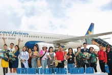 Vietravel Airlines inaugura vuelos directos desde Da Nang y Cam Ranh a Macao. (Fotografía: Nhan Dan)