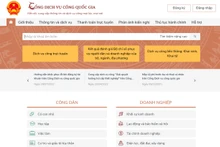 El Portal Nacional de Servicios Públicos de Vietnam.