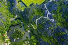 Zona turística de Tam Coc-Bich Dong, bahía de Ha Long en la tierra