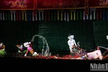 Espectáculos de marionetas de agua dejan impresión en Rusia. (Fotografía: Nhan Dan)