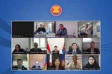Participantes en la reunión. (Fotografía: https://asean.org/)