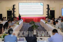 En una conferencia de consulta sobre el proyecto del Canal Funan Techo. (Fotografía: VNA)