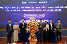 Representantes de la filial de la Unión de Jóvenes Comunistas Ho Chi Minh en Hanoi en el Congreso. (Fotografía: hanoimoi.com.vn)