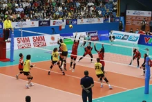 El primer partido del torneo entre los equipos de Vietnam e Irán. (Fotografía: VNA)