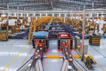 Línea de clasificación automatizada de carga de la Corporación de Correos de Vietnam.