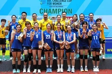 La selección de voleibol femenino de Vietnam.