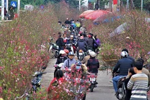 El mercado del Tet es también una oportunidad para recordar a las generaciones jóvenes acerca de las tradiciones culturales. (Fotografía: hanoimoi.vn)