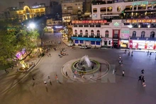 El espacio peatonal en el distrito Hoan Kiem. (Fotografía: VNA)