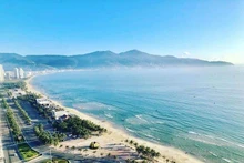 La playa de My Khe en Da Nang.