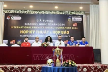Rueda de prensa sobre el evento. (Fotografía: VNA)