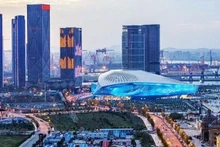 Centro de la Reunión Anual de los Nuevos Campeones del Foro Económico Mundial (FEM) en la ciudad china de Dalian. 