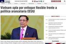 El artículo publicado en la página de Prensa Latina. (Foto: VNA)
