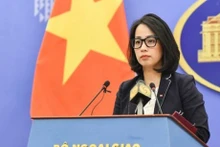 La portavoz del Ministerio de Relaciones Exteriores, Pham Thu Hang (Fuente:VNA)