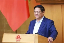 El primer ministro de Vietnam, Pham Minh Chinh, preside la reunión (Foto: VNA)