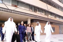 La vicepresidenta Vo Thi Anh Xuan visita Masdar Clean Energy y Mubadala. (Foto: VNA)