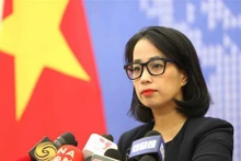 La portavoz de la Cancillería, Pham Thu Hang (Fuente:VNA)