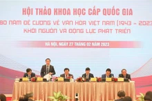 El viceprimer ministro vietnamita, Tran Hong Ha, interviene en la cita (Foto: VNA)