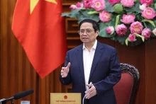 El premier Pham Minh Chinh en la reunión (Foto: VNA)
