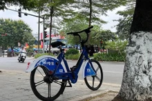 El modelo de bicicleta electrónica pública (Fuente: hanoimoi.vn)