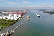 Vista de la planta de GNL de Thi Vai en la provincia de Ba Ria-Vung Tau (Foto: VNA)