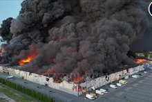 Escenario del incendio. (Fotografía: VNA)