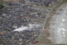 Zona afectada por el terremoto en Ishikawa, Japón. (Foto: VNA)