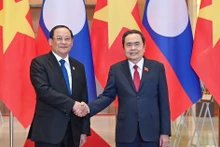 [Foto] Máximo legislador de Vietnam se reúne con premier de Laos