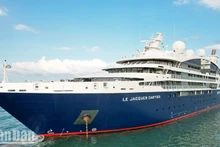 El súper crucero Le Jacques Cartier.