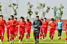 Un entrenamiento de la selección nacional de fútbol sub-20 de Vietnam (Fuente: VFF)
