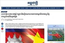Artículo publicado por el periódico Kampuchea Thmey Daily (Foto: VNA)