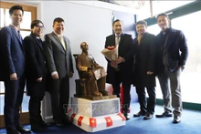 Se está restaurando un área de exhibición que presenta una estatua del Presidente Ho Chi Minh en el Museo de Newhaven, en Reino Unido (Fuente: VNA)